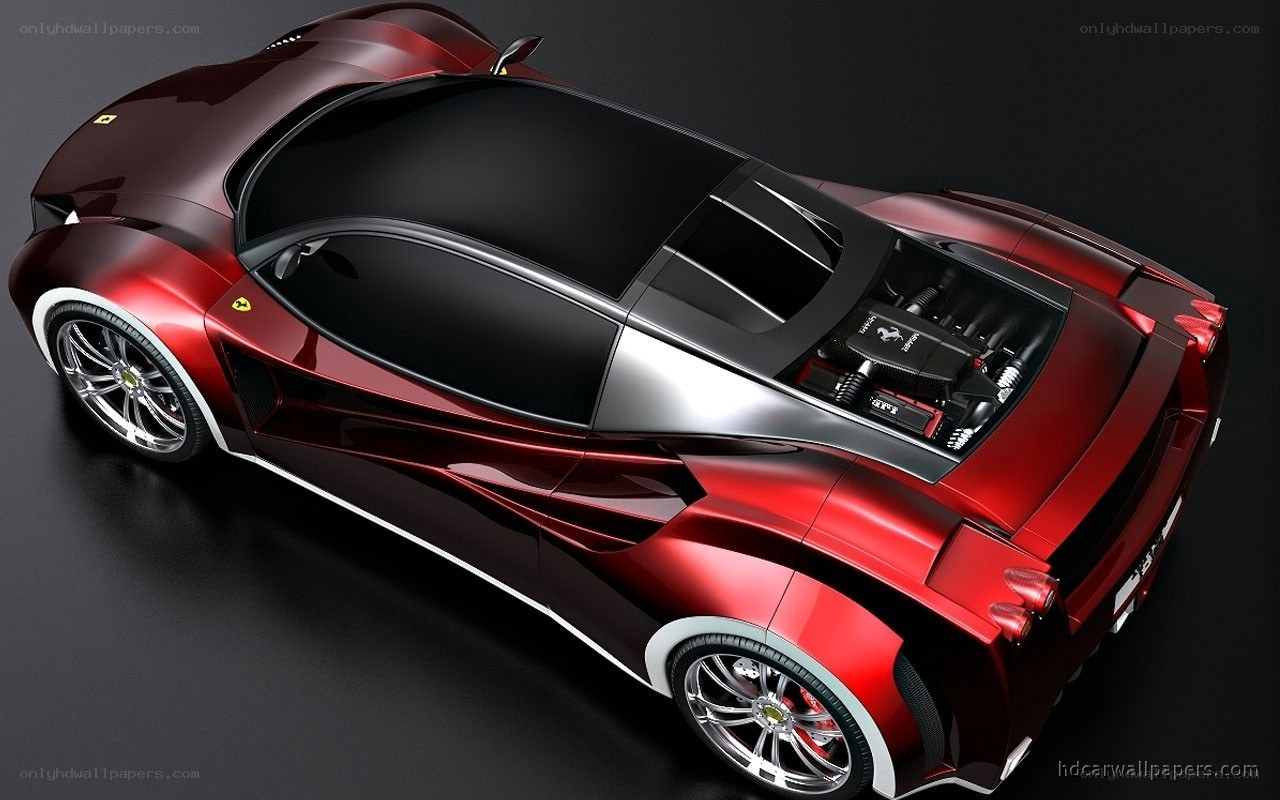 red ferrari concept car