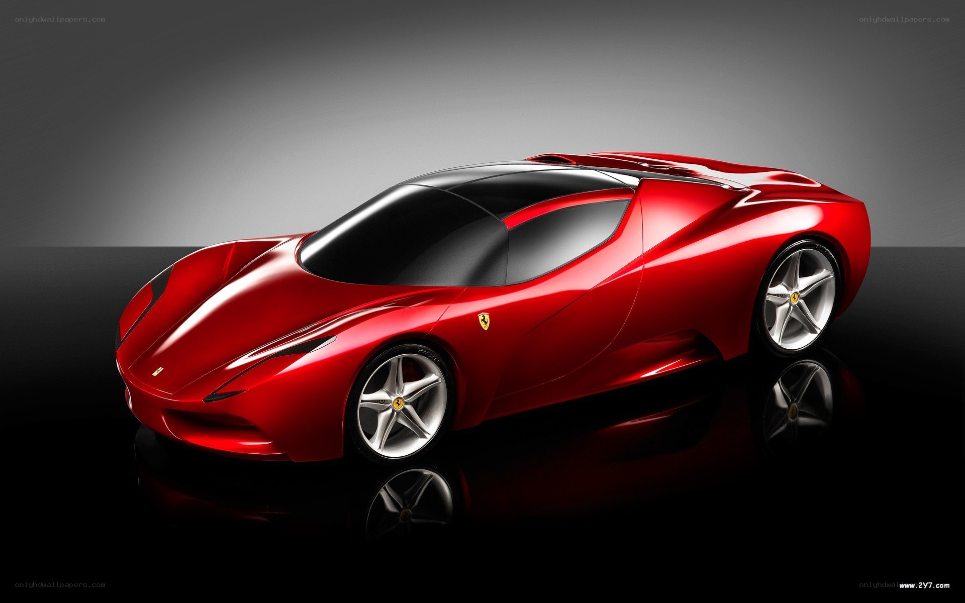 Red Ferrari concept car
