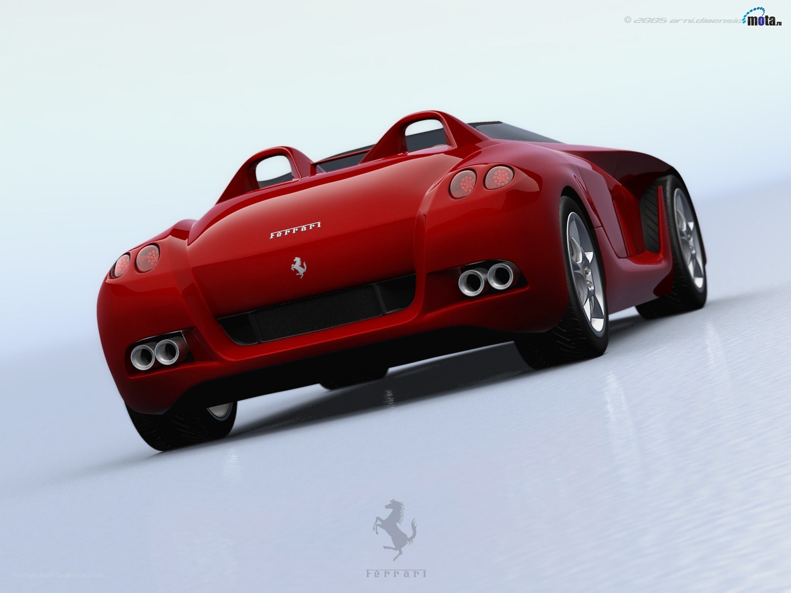 Red Ferrari concept car