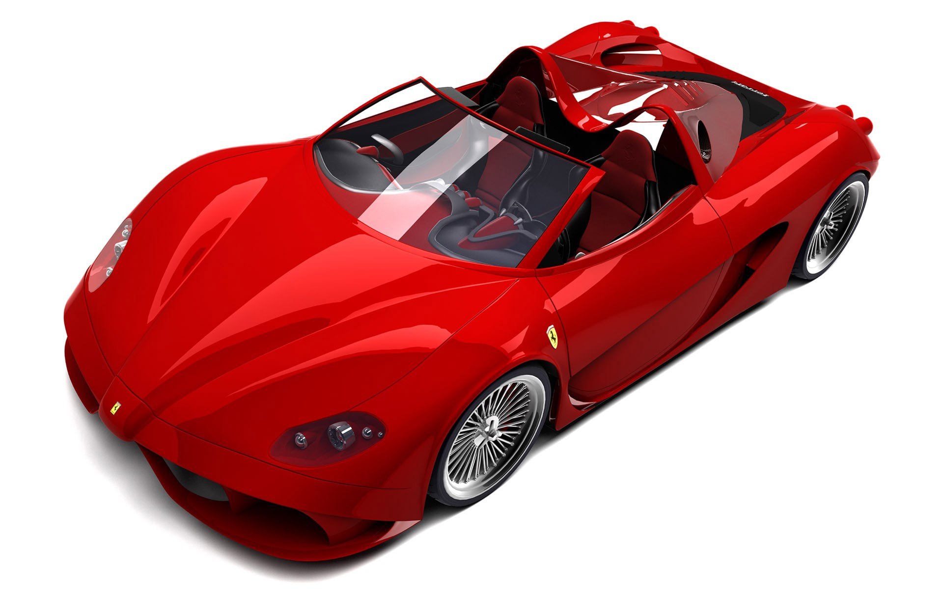 red ferrari concept car