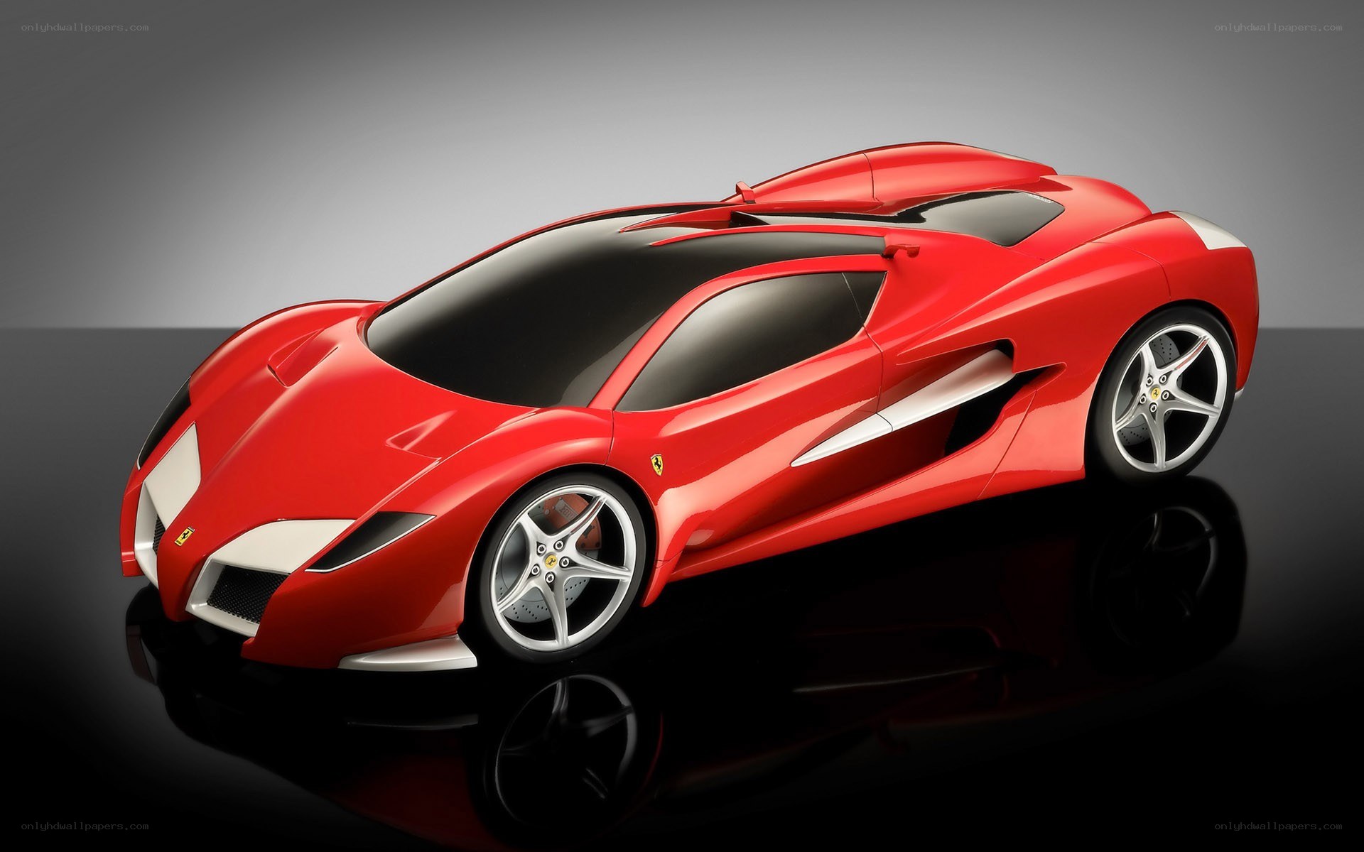 Red Ferrari concept car