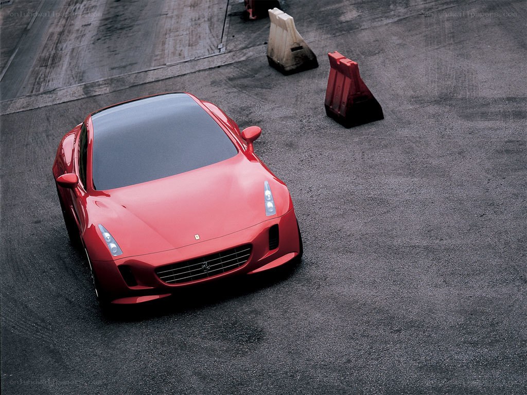 Red Ferrari concept car