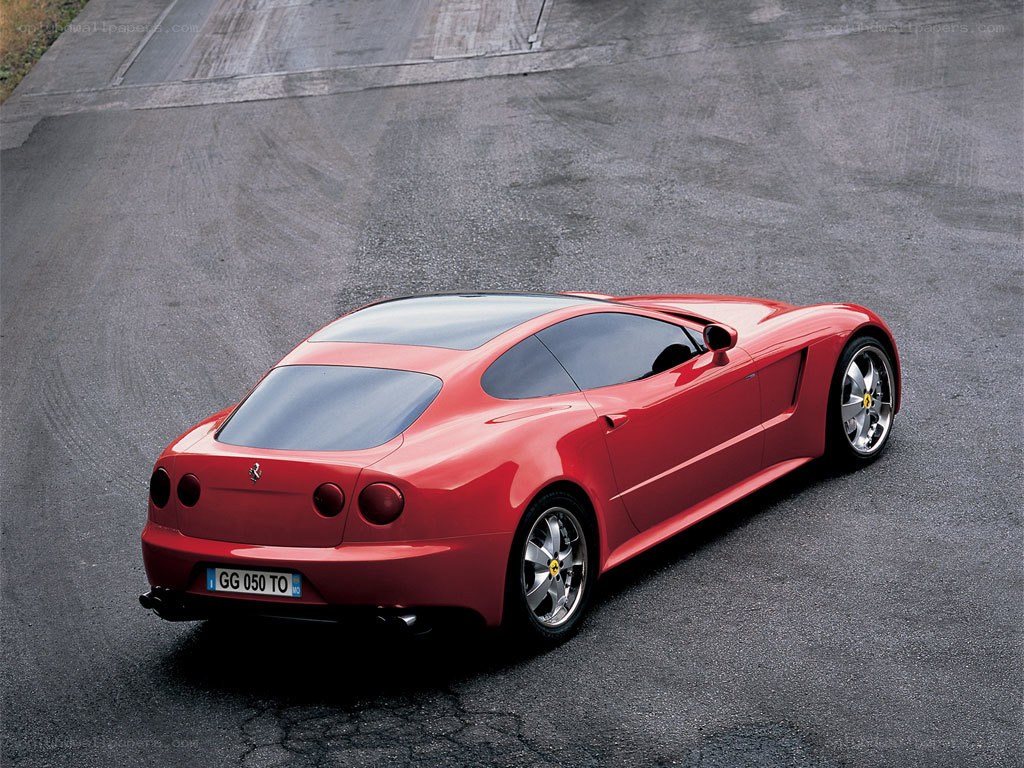Red Ferrari concept car