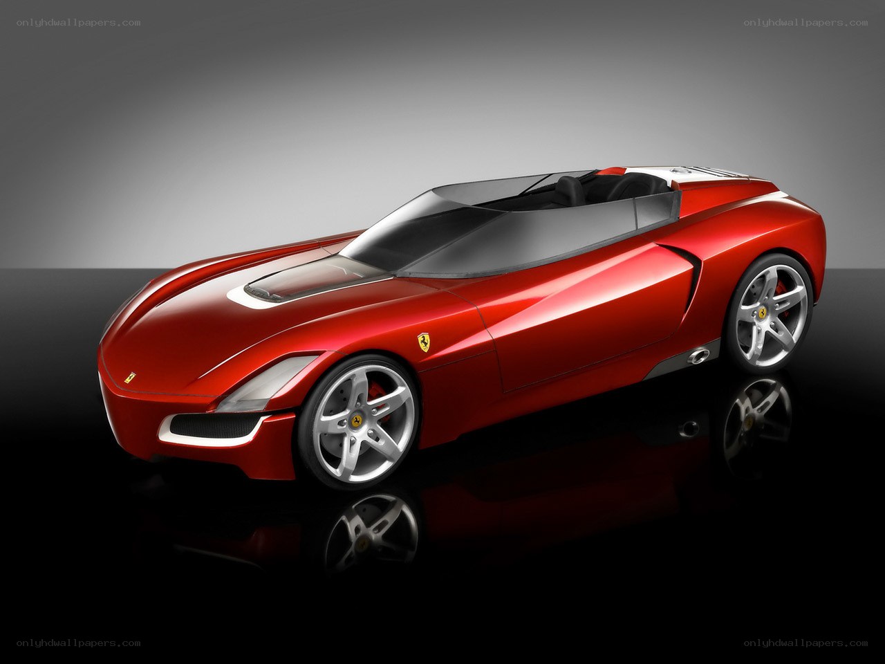 Red Ferrari concept car