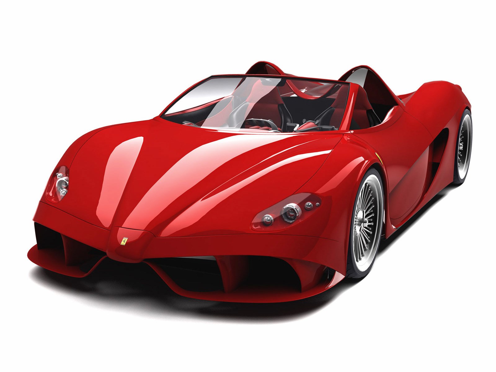 Red Ferrari concept car