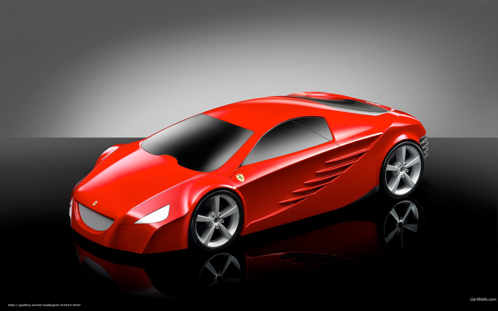 Red Ferrari concept car