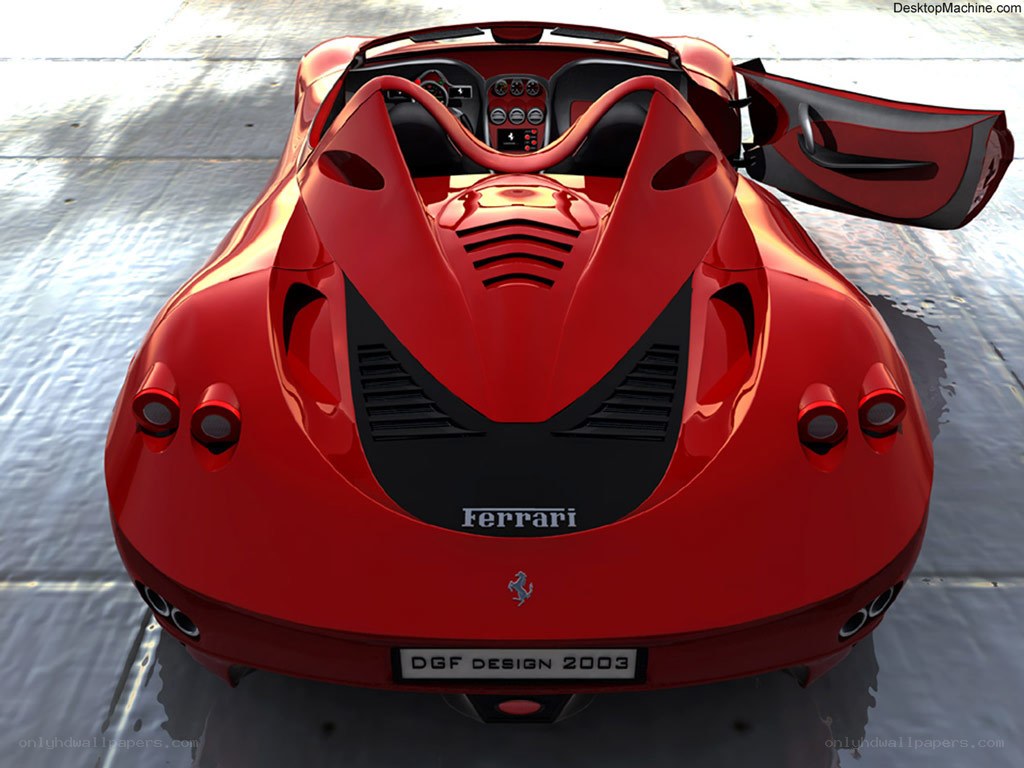 red ferrari concept car