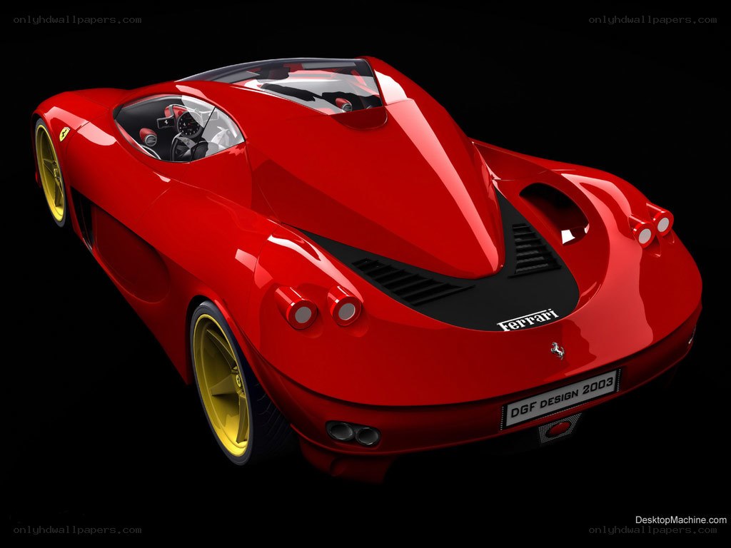red ferrari concept car