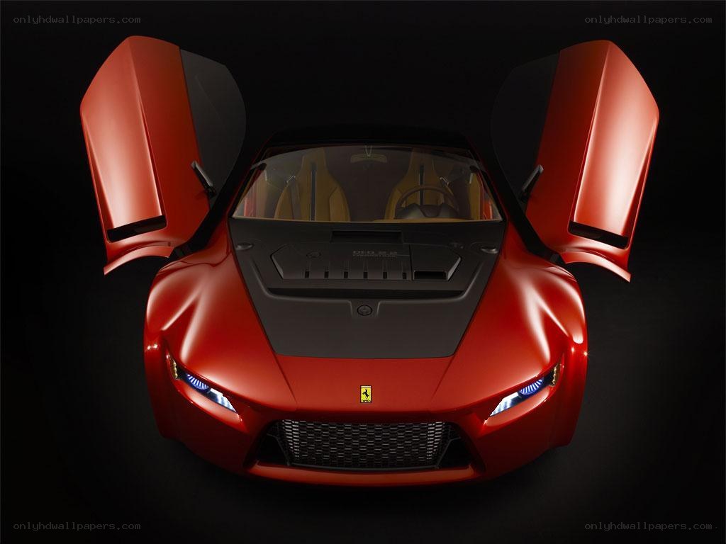 Red Ferrari concept car