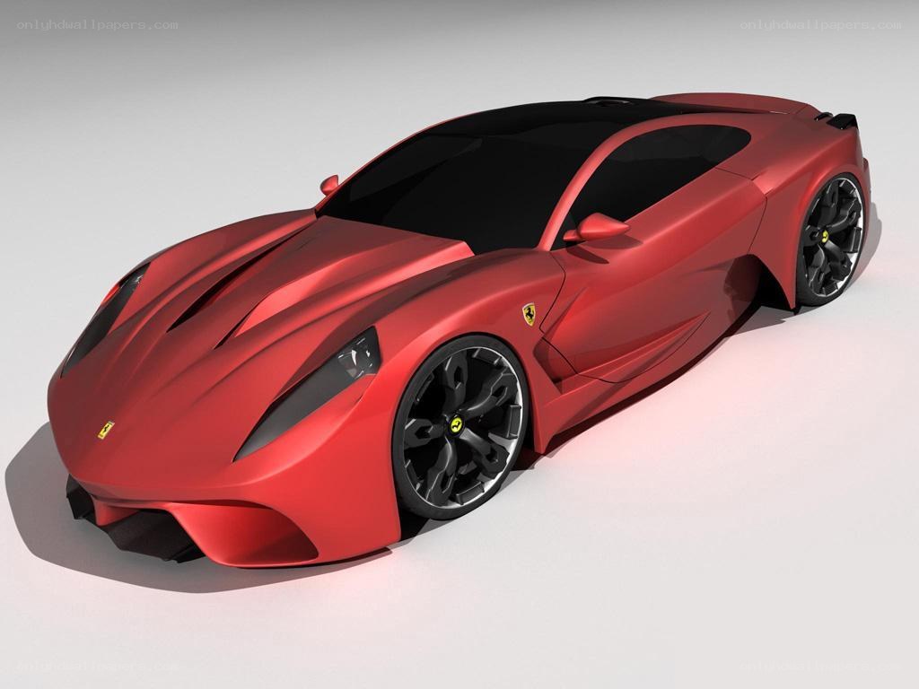red ferrari concept car