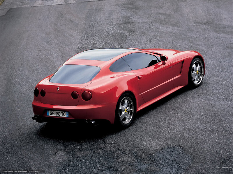 Red Ferrari Concept Car — Dramatic, Photograph, Asphalt