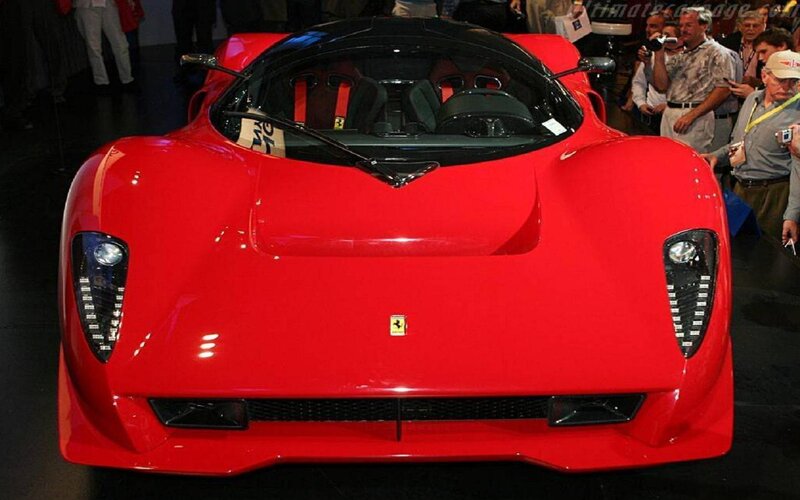 Red Ferrari Concept Car — Showroom