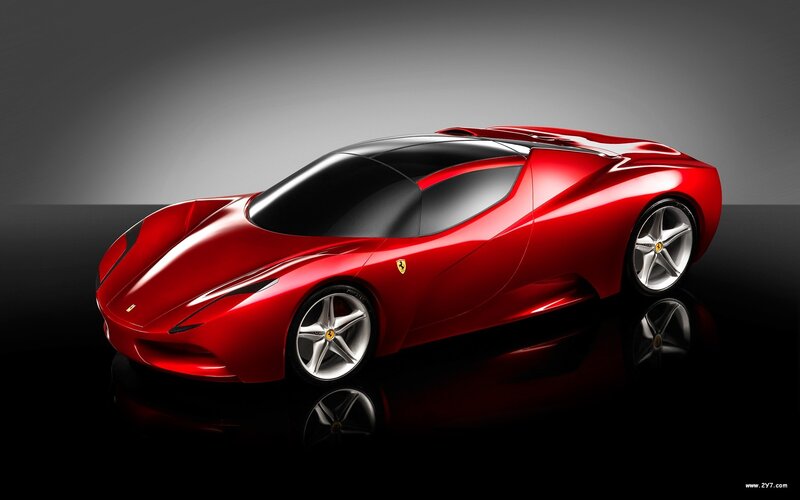 Red Ferrari Concept Car — Wheels
