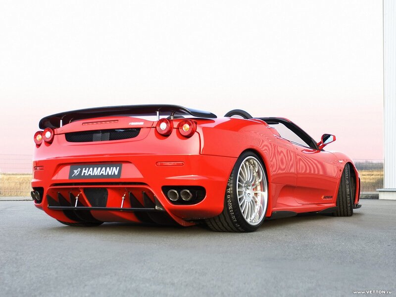 Red Ferrari convertible