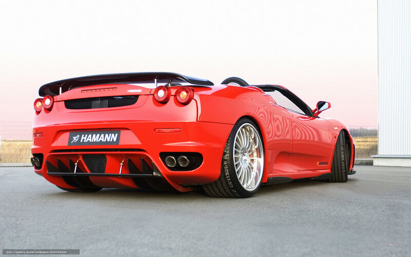 red ferrari convertible