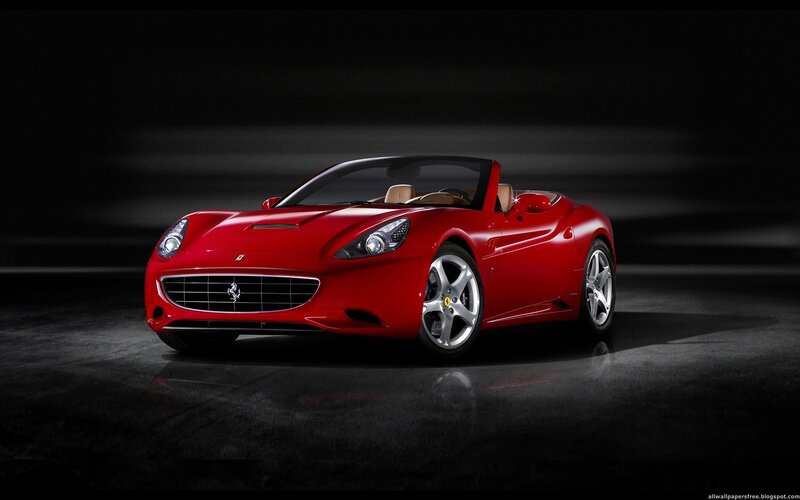 red ferrari convertible car