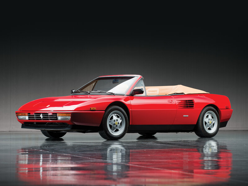 Red Ferrari Convertible — Dramatic, Photograph, Car, Convertible Top