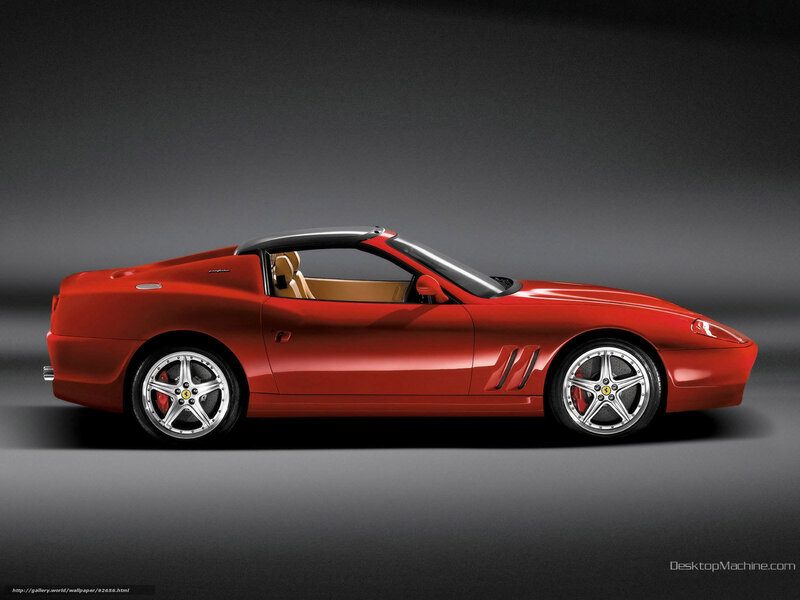 Red Ferrari Convertible — Dramatic, Photograph, Car, Wheel, Interior