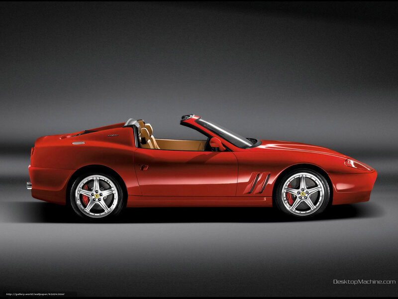 Red Ferrari Convertible — Dramatic, Photograph, Car, Wheels