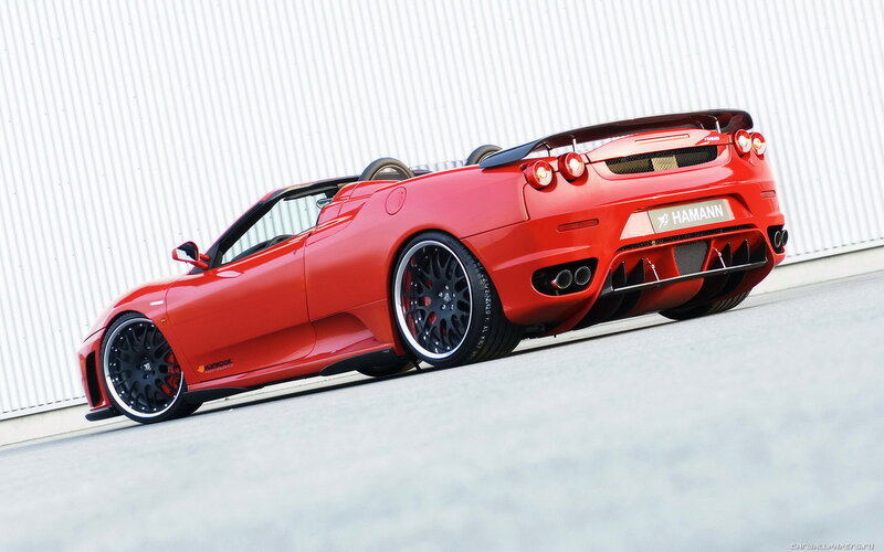 Red Ferrari Convertible — Dynamic, Photograph