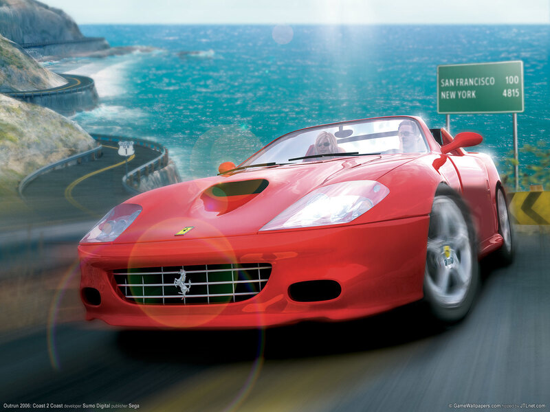 Red Ferrari Convertible — Dynamic