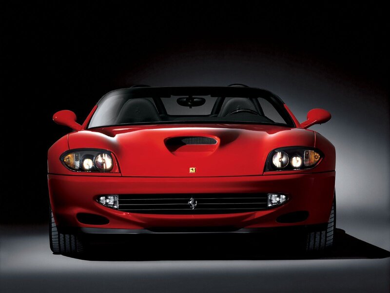 Red Ferrari Convertible — Grille