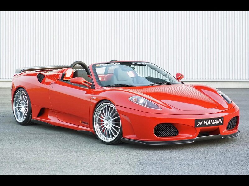 Red Ferrari convertible sports car