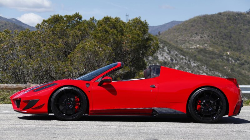 red ferrari convertible sports car