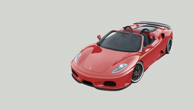 red ferrari convertible sports car