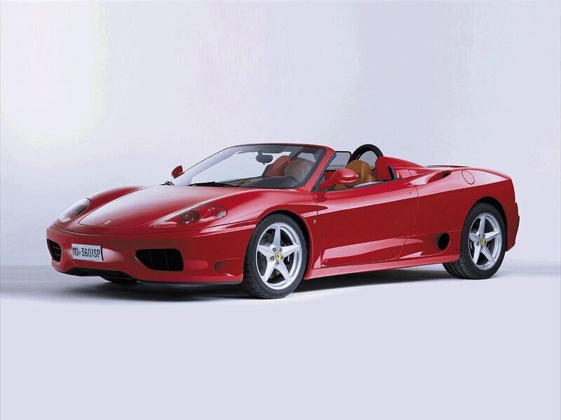 red ferrari convertible sports car