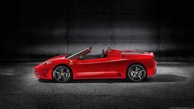 red ferrari convertible sports car