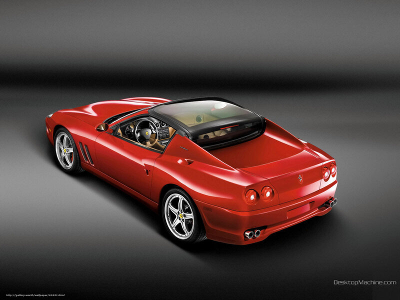 Red Ferrari convertible
