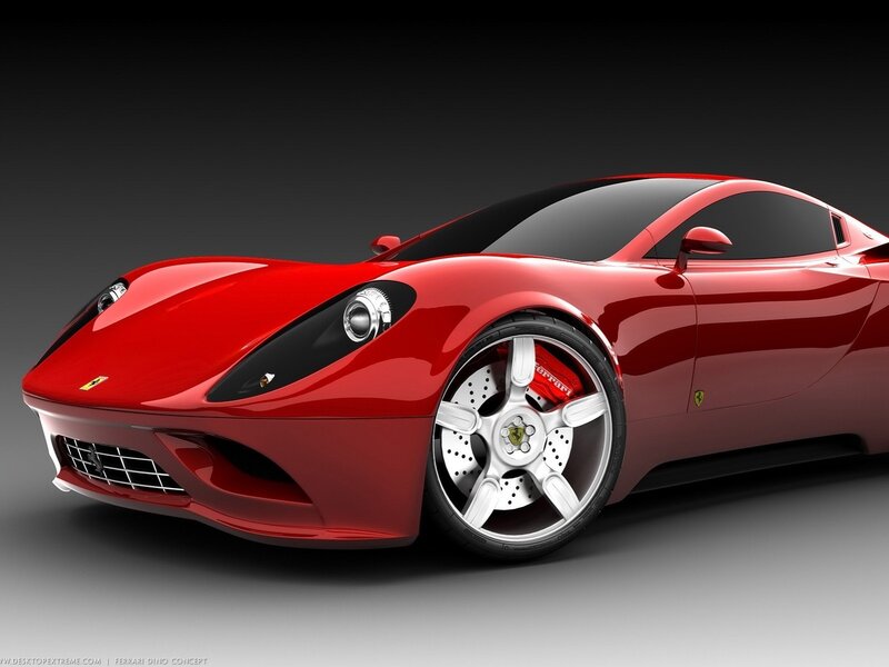 Red Ferrari Dino Concept