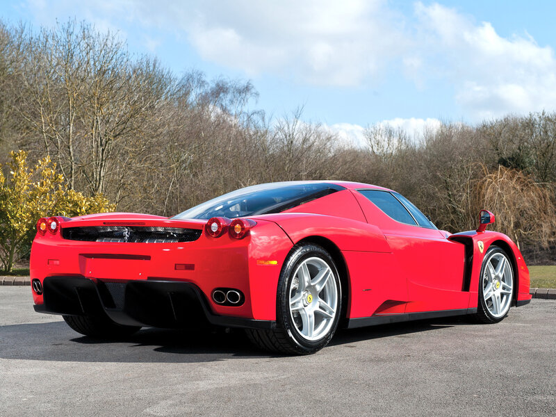 Red Ferrari Enzo — Calm, Autumn