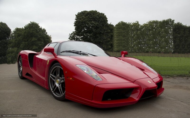 Red Ferrari Enzo — Calm, Photograph, Car