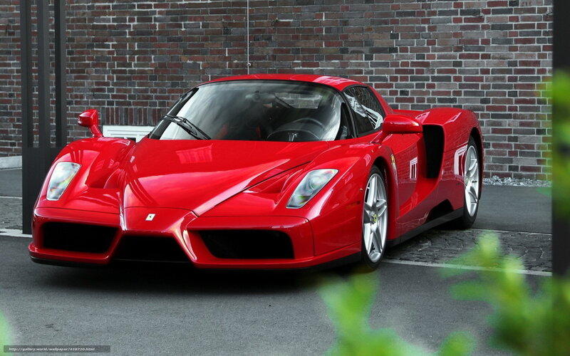 Red Ferrari Enzo — Calm, Photograph