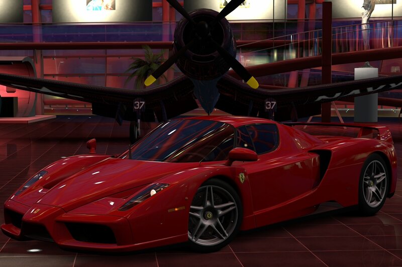 Red Ferrari Enzo — Dramatic, 3d Render