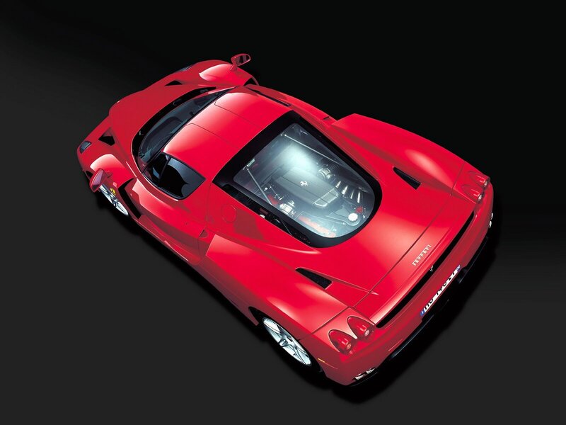 Red Ferrari Enzo — Dramatic, Photograph, Car, Engine, Windows