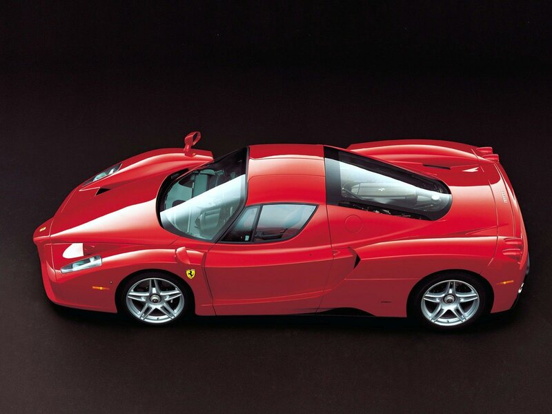 Red Ferrari Enzo — Dramatic, Photograph, Car, Wheel