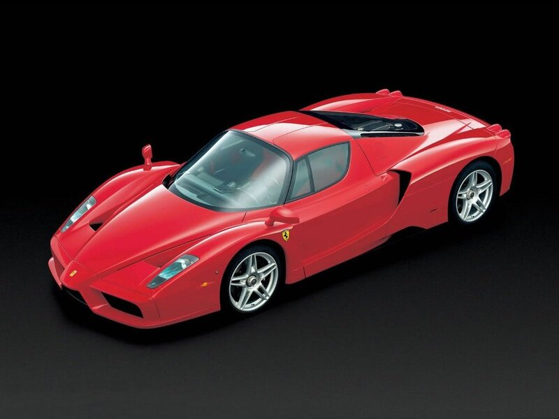 Red Ferrari Enzo — Dramatic, Photograph, Car, Wheels