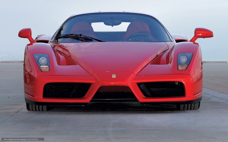Red Ferrari Enzo front view