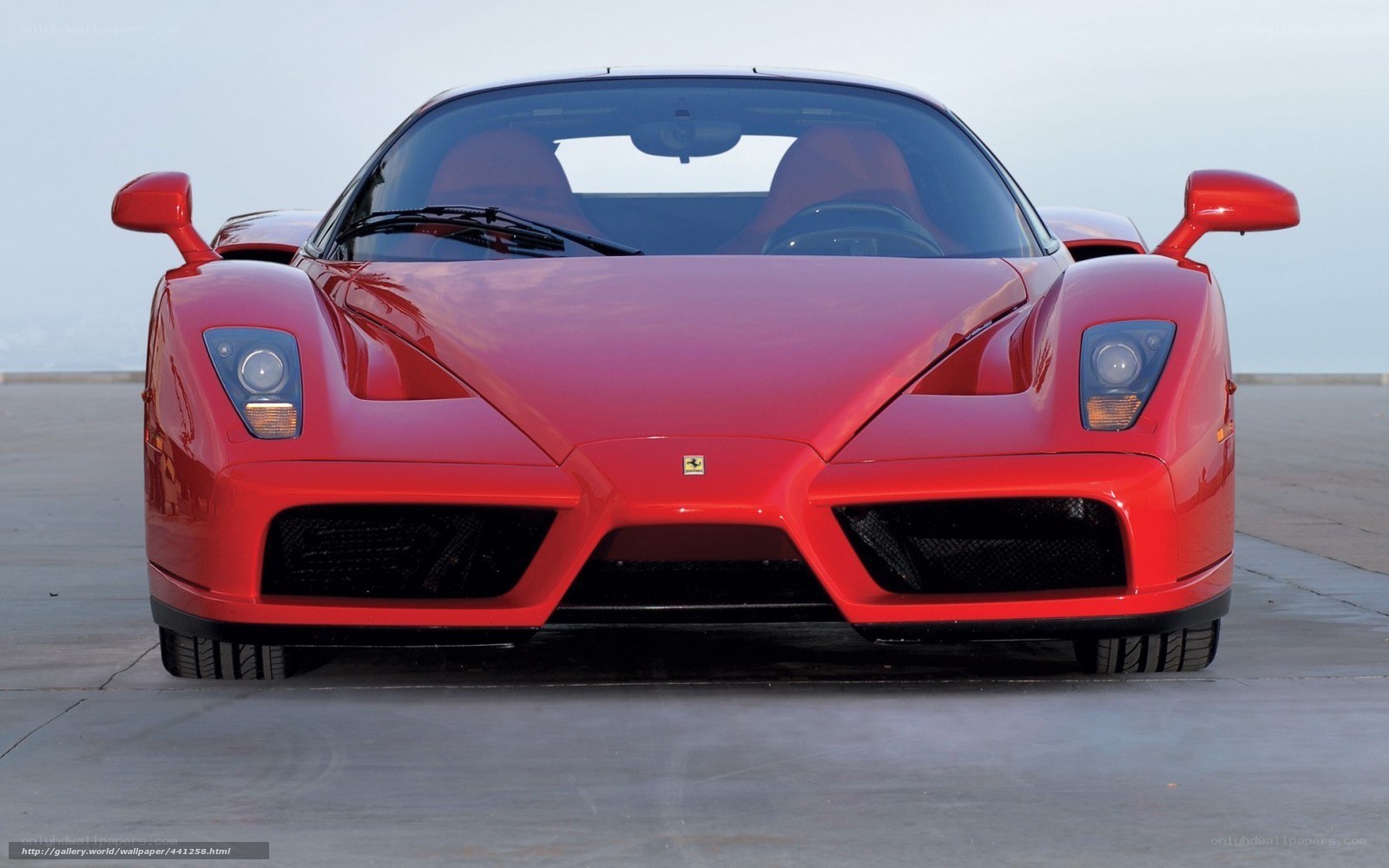 Red Ferrari Enzo front view