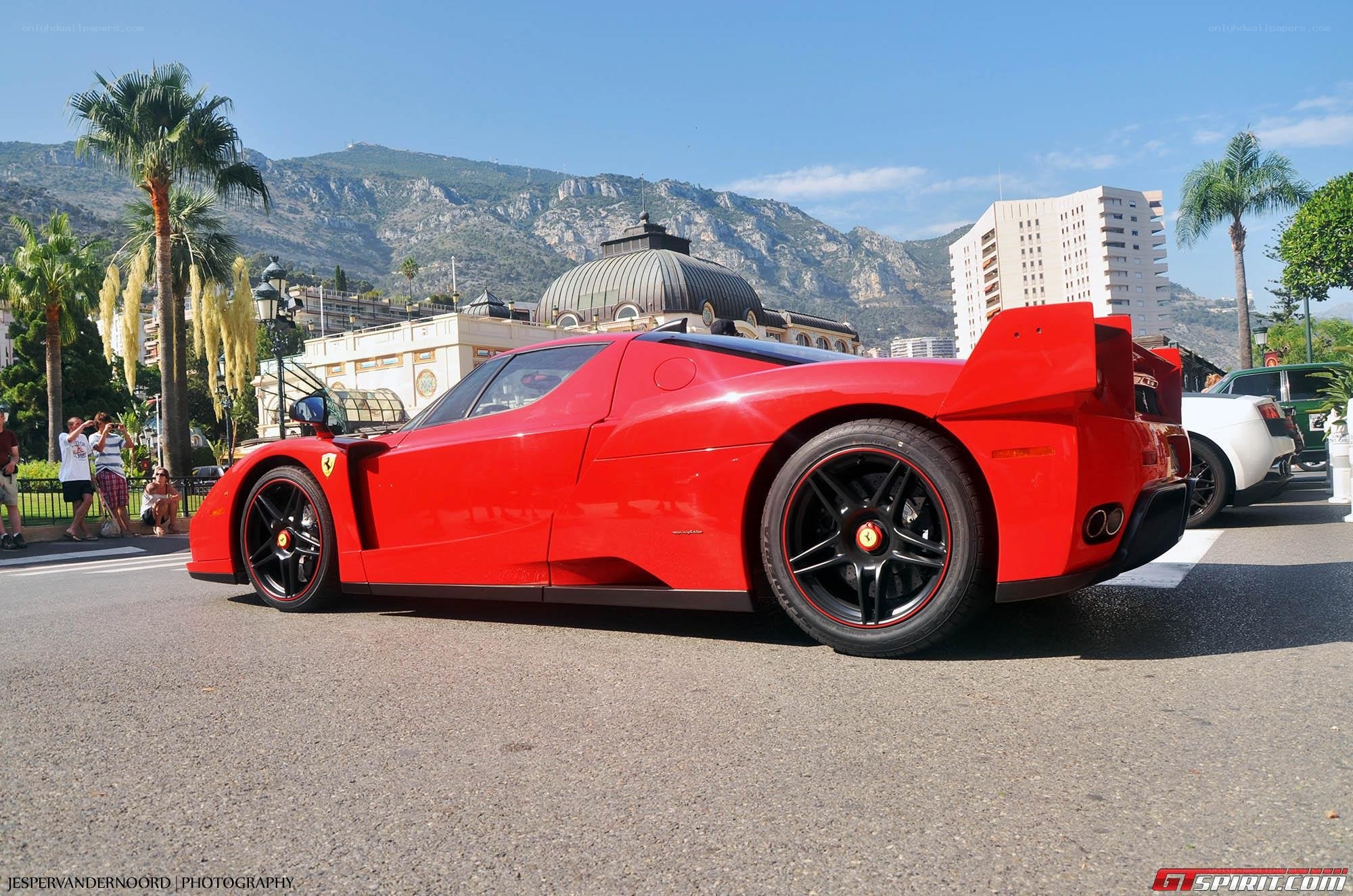 Red Ferrari Enzo on display