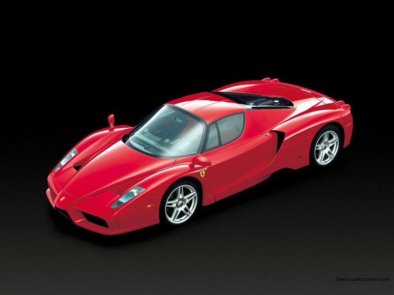Red Ferrari Enzo sports car
