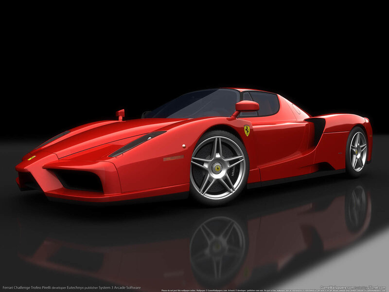 Red Ferrari Enzo sports car