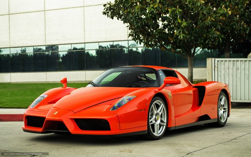 Red Ferrari Enzo sports car