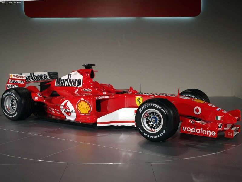 Red Ferrari F1 race car