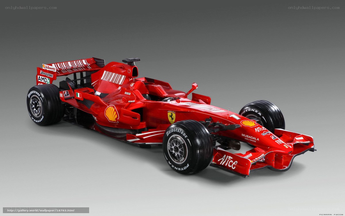 Red Ferrari F1 race car