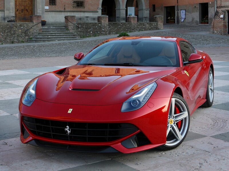 Red Ferrari F12berlinetta — Calm, Afternoon, Photograph, Car
