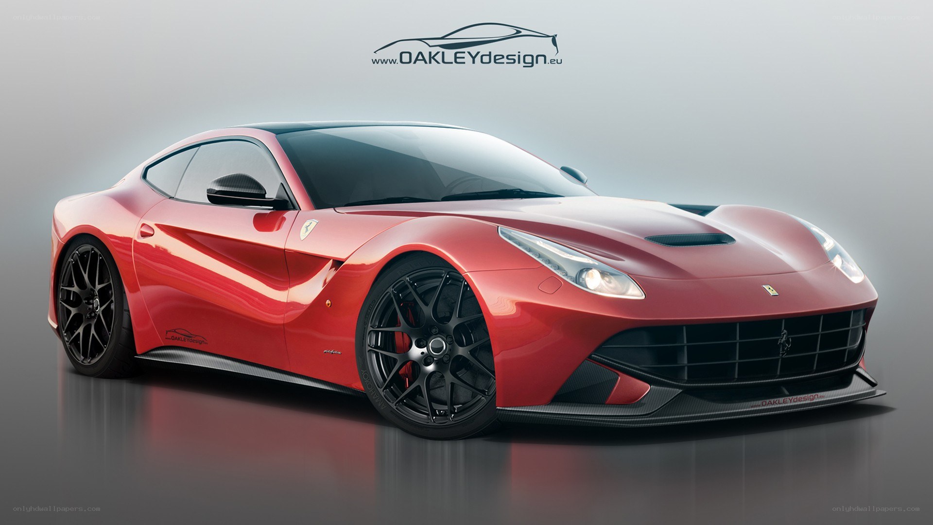 Red Ferrari F12berlinetta concept